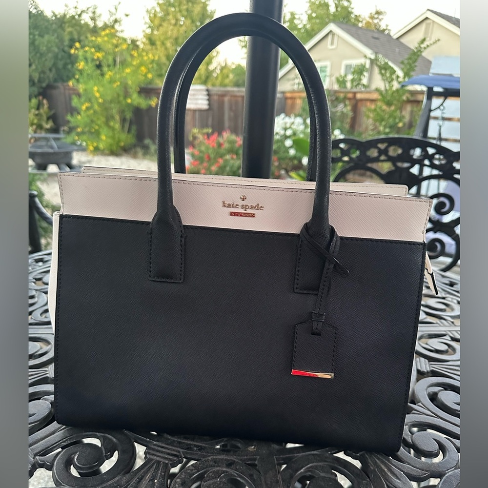 Kate Spade NWOT Black and Cream Women's Bag